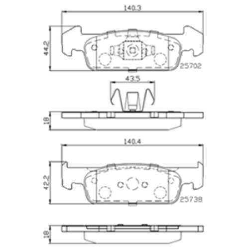 DriveTec Brake Pads DBPPAD2663