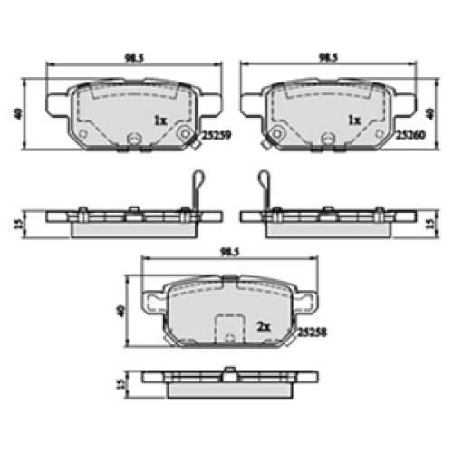 DriveTec Brake Pads DBPPAD2687