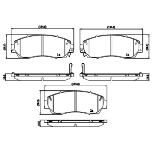 DriveTec Brake Pads DBPPAD2710