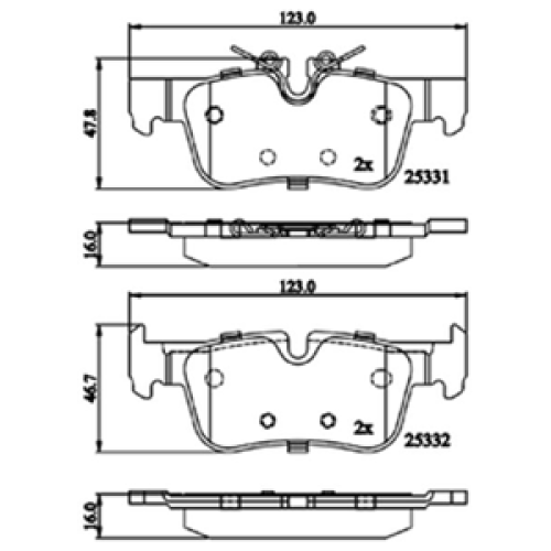 DriveTec Brake Pads DBPPAD2719