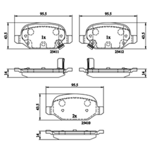 DriveTec Brake Pads DBPPAD2761