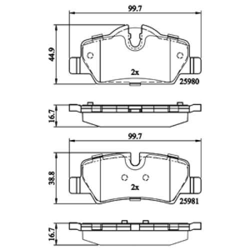 DriveTec Brake Pads DBPPAD2762