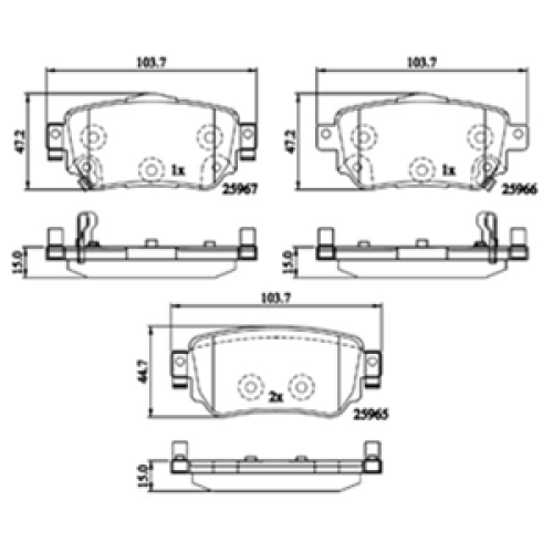 DriveTec Brake Pads DBPPAD3145