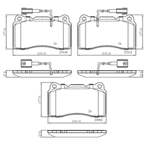 DriveTec Brake Pads DBPPAD3157