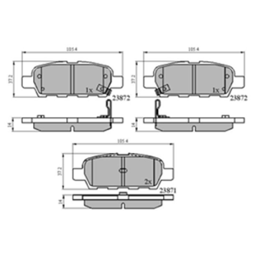 DriveTec Brake Pads DBPPAD3158