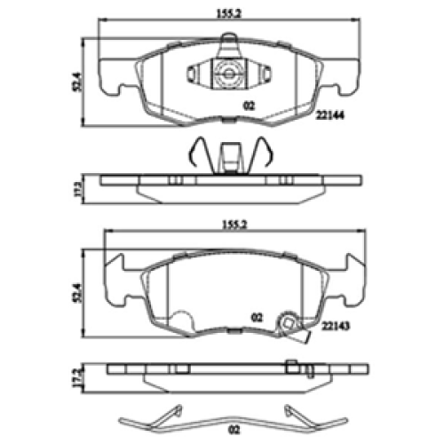DriveTec Brake Pads DBPPAD3163