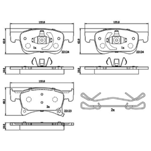 DriveTec Brake Pads DBPPAD3164