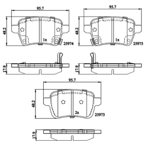 DriveTec Brake Pads DBPPAD3165