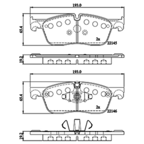 DriveTec Brake Pads DBPPAD3166