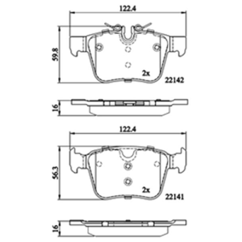 DriveTec Brake Pads DBPPAD3167