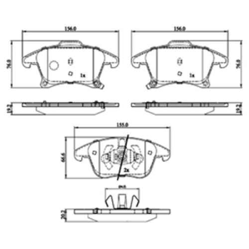 DriveTec Brake Pads DBPPAD3181