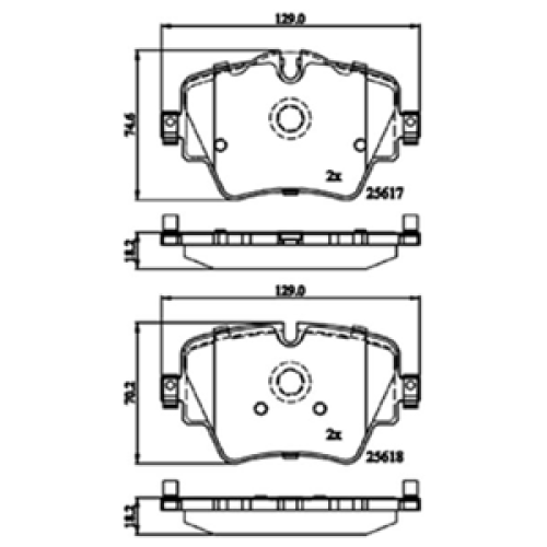 DriveTec Brake Pads DBPPAD3182