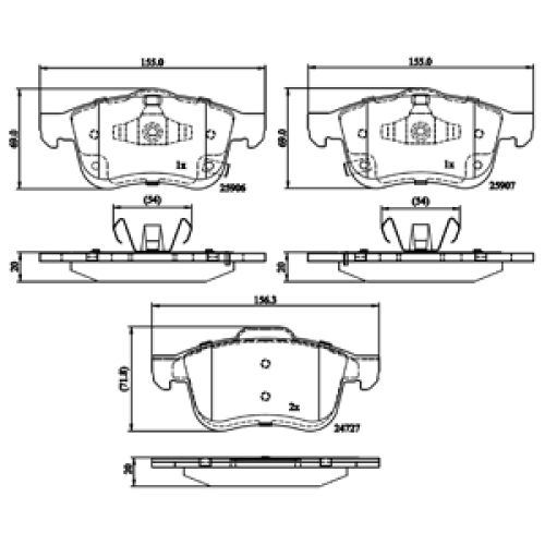 DriveTec Brake Pads DBPPAD3220