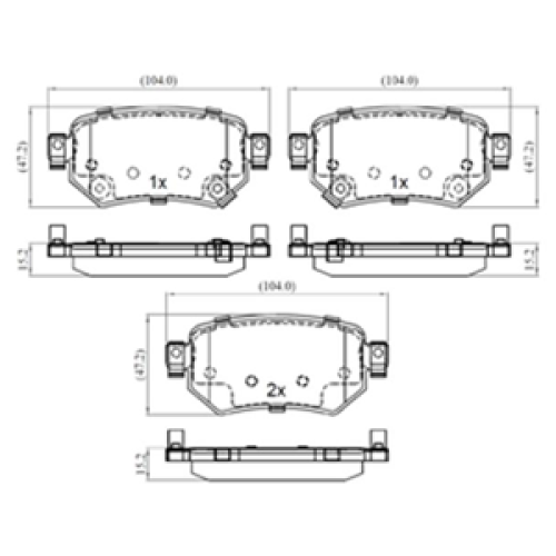 DriveTec Brake Pads DBPPAD3234