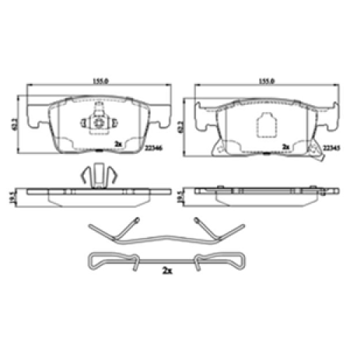 DriveTec Brake Pads DBPPAD3237