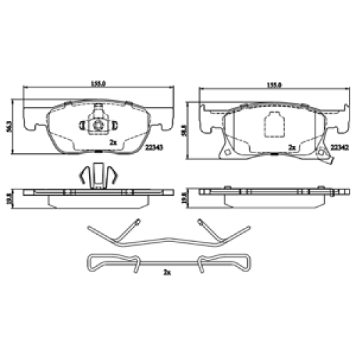 DriveTec Brake Pads DBPPAD3238