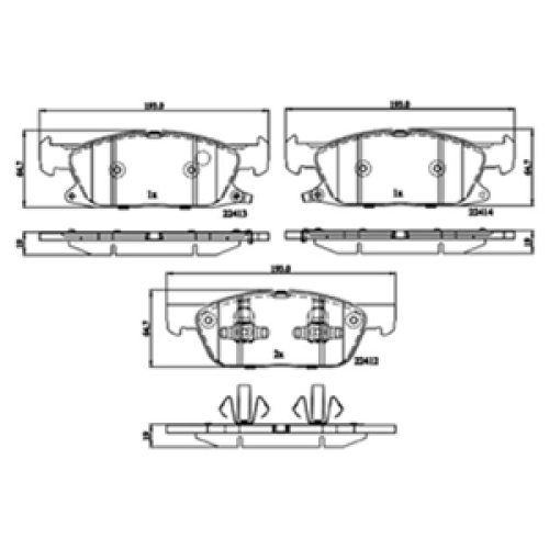 DriveTec Brake Pads DBPPAD3241