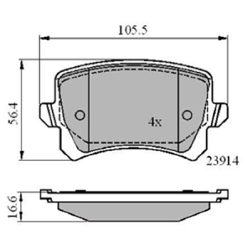 DriveTec Brake Pads DBPPAD3247