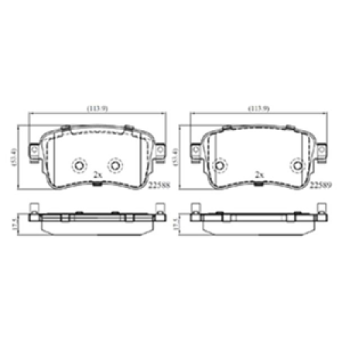 DriveTec Brake Pads DBPPAD3261