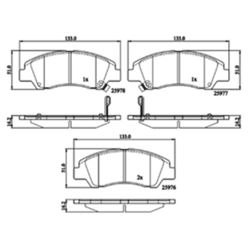 DriveTec Brake Pads DBPPAD3265