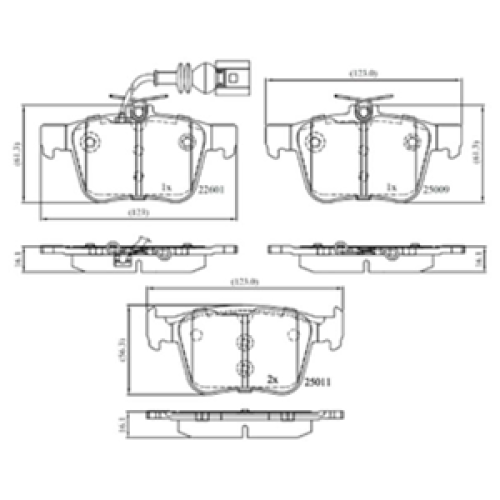 DriveTec Brake Pads DBPPAD3267