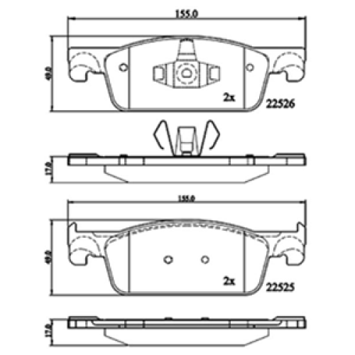DriveTec Brake Pads DBPPAD3286
