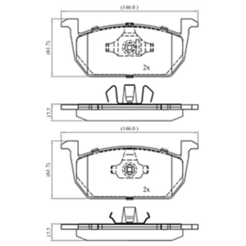 DriveTec Brake Pads DBPPAD3287