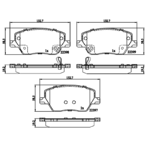 DriveTec Brake Pads DBPPAD3289