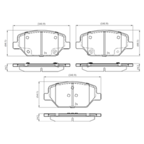 DriveTec Brake Pads DBPPAD3371