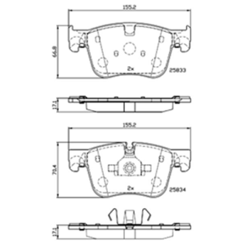 DriveTec Brake Pads DBPPAD3384