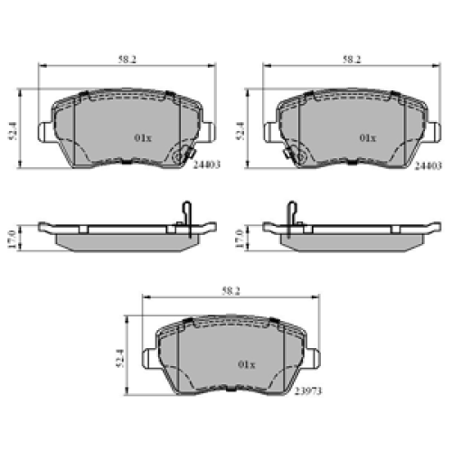 DriveTec Brake Pads DBPPAD3550
