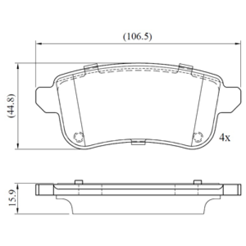 DriveTec Brake Pads DBPPAD3659