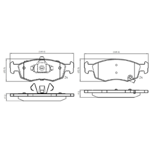 DriveTec Brake Pads DBPPAD3668