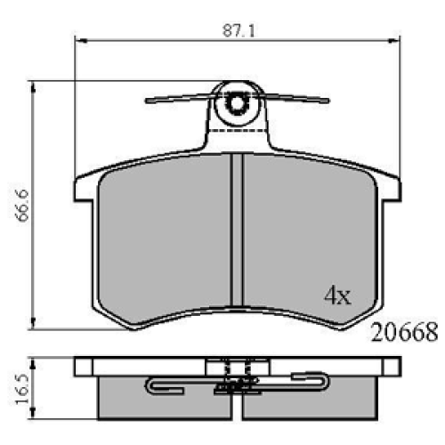 DriveTec Brake Pads DBPPAD451