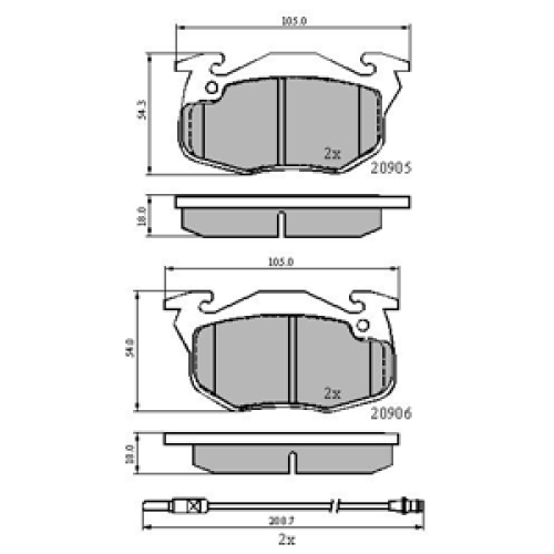 DriveTec Brake Pads DBPPAD490