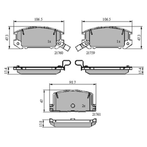 DriveTec Brake Pads DBPPAD574