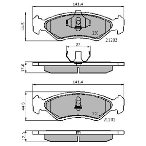 DriveTec Brake Pads DBPPAD591