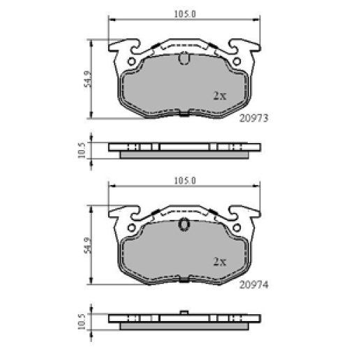 DriveTec Brake Pads DBPPAD699