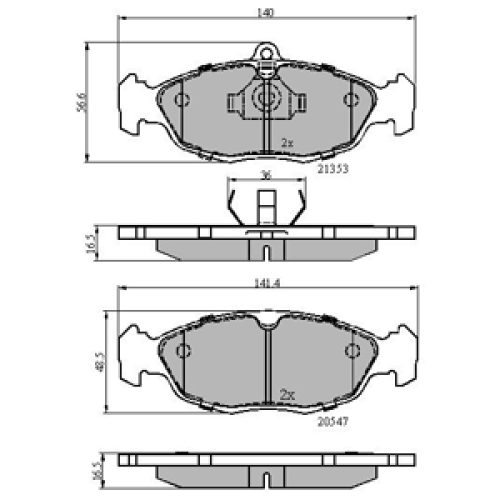 DriveTec Brake Pads DBPPAD702