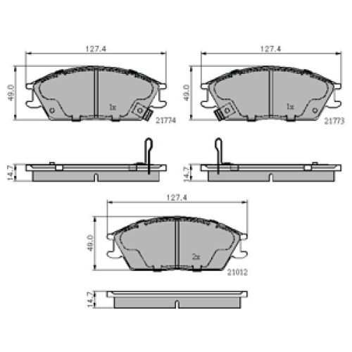 DriveTec Brake Pads DBPPAD704