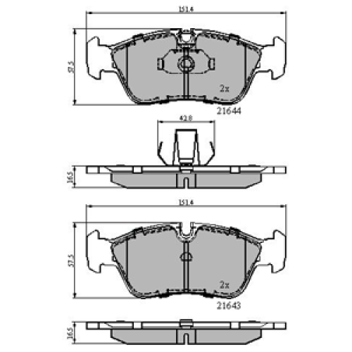 DriveTec Brake Pads DBPPAD710