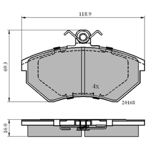 DriveTec Brake Pads DBPPAD770