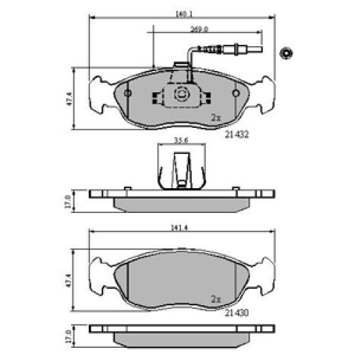 DriveTec Brake Pads DBPPAD793