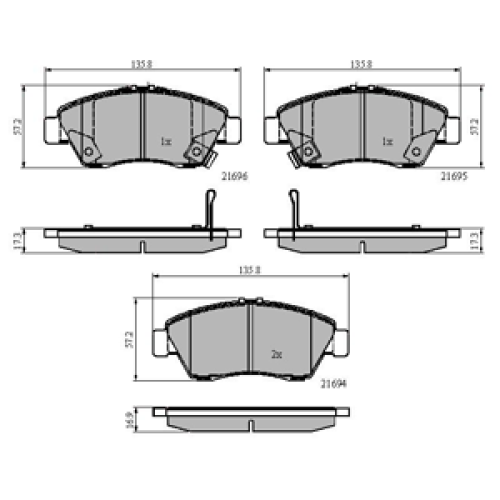 DriveTec Brake Pads DBPPAD809