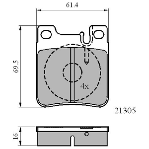 DriveTec Brake Pads DBPPAD841