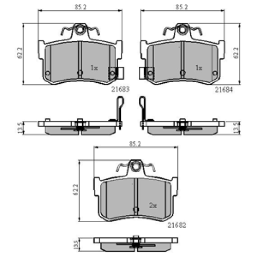 DriveTec Brake Pads DBPPAD880