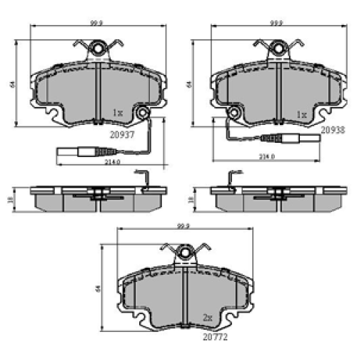 DriveTec Brake Pads DBPPAD885