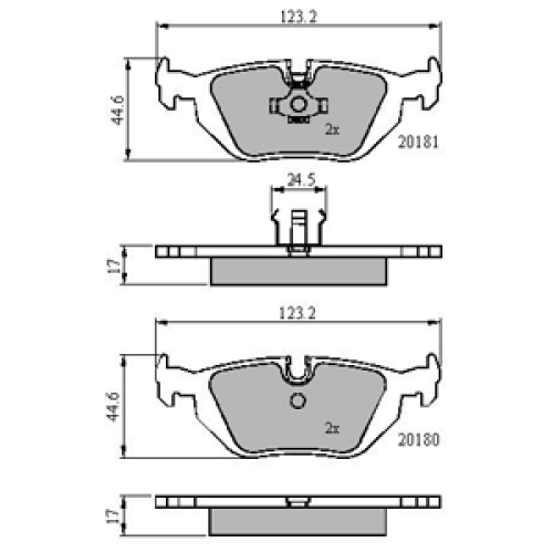 DriveTec Brake Pads DBPPAD907