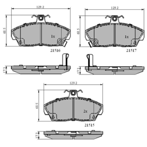 DriveTec Brake Pads DBPPAD911
