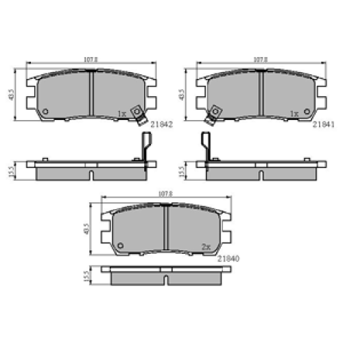 DriveTec Brake Pads DBPPAD954
